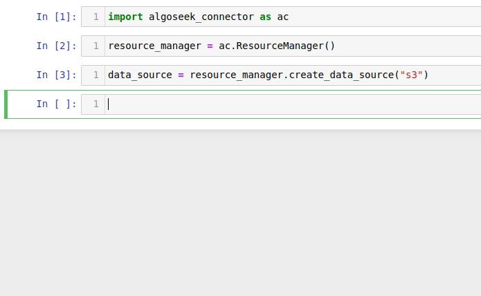 Autocompletion of data groups in a data source.